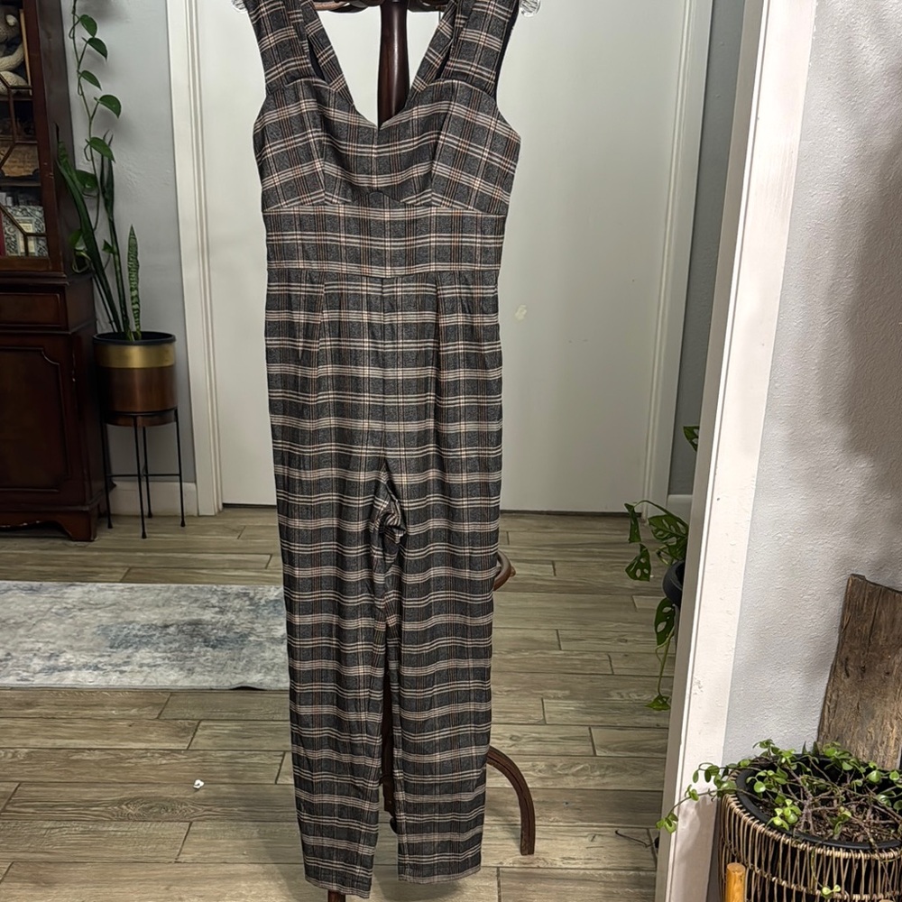 Plaid Jumpsuit